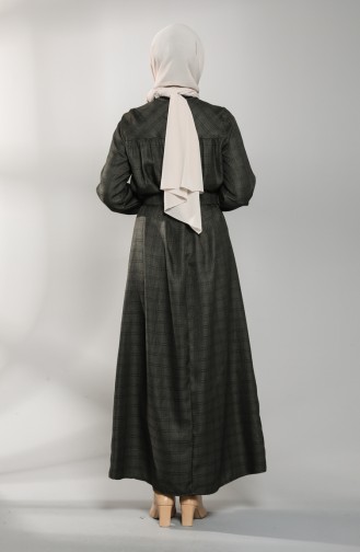 Dunkelgrün Hijab Kleider 21K8179-04