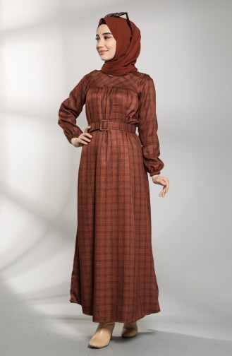 Robe Hijab Tabac 21K8179-05