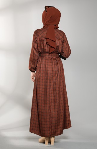 Robe Hijab Tabac 21K8179-05