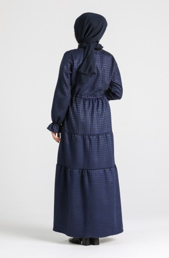 Saxe Hijab Dress 21K8188-04