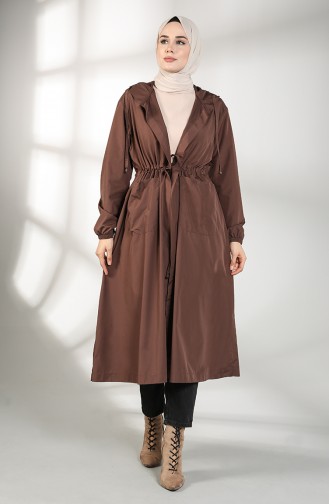 Trench Coat Couleur Brun 2051-02