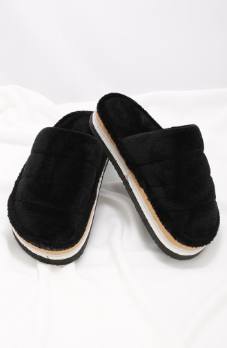 Black Women`s House Slippers 02-01