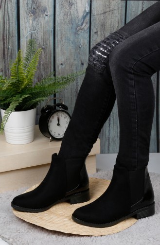 Black Boots-booties 26037-16