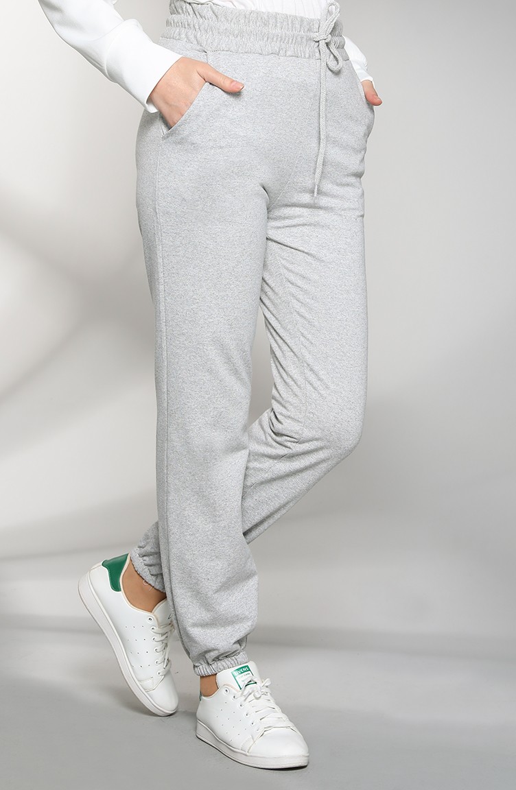 plain gray sweatpants