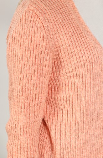 Lachsrosa Strickjacke 3019-04