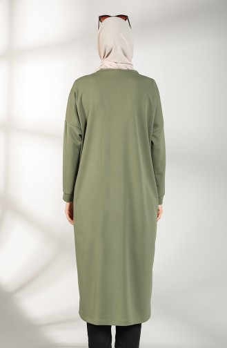 Khaki Strickjacke 0099-04