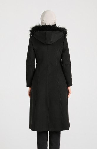 معطف طويل أسود فاتح 1017-01