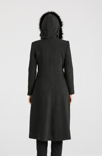 معطف طويل أسود فاتح 1017-06