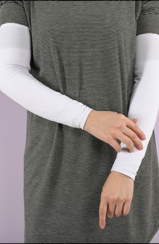 Düz Penye Kolluk 1094-02 Beyaz