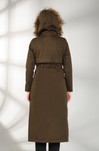 Khaki Winter Coat 7107-01