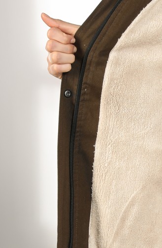 Khaki Winter Coat 7107-01