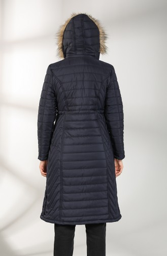 Manteau Bleu Marine 0136-01