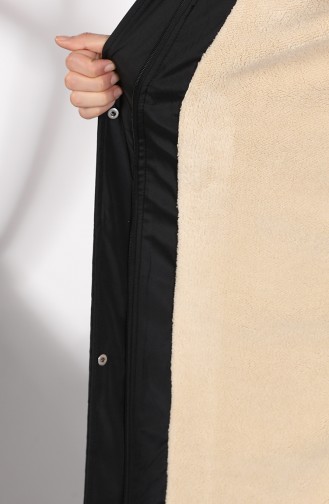 Hooded Long Coat 9059-03 Black 9059-03