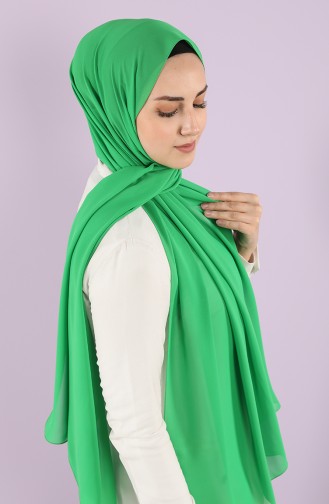 Stekin Düz Renk Şifon Şal 4416-03 Yeşil