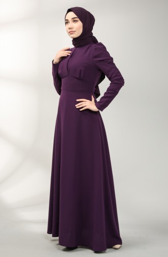 Pleated Evening Dress 5412-03 Purple 5412-03