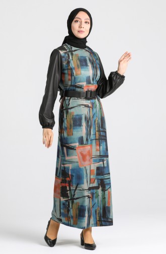 Indigo Hijab Kleider 4332-03