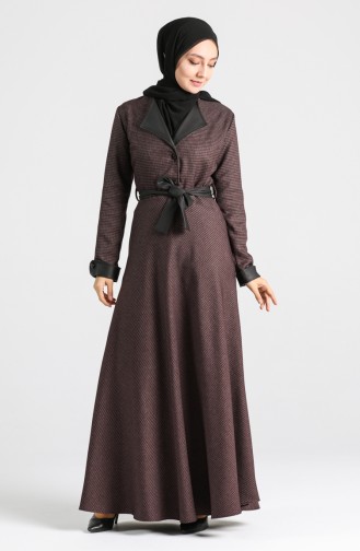 Robe Hijab Rose Pâle 4333-02