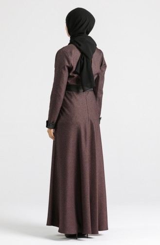 Robe Hijab Rose Pâle 4333-02
