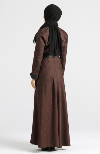 Robe Hijab Tabac 4333-04