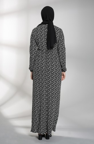 Robe Hijab Noir 8889-01