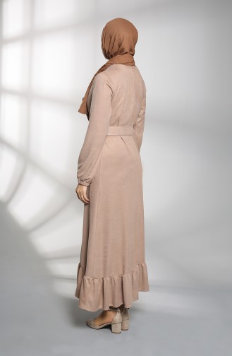 فستان بني مائل للرمادي 1485-03