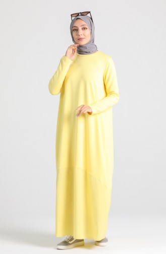 Robe Hijab Jaune 4640-01