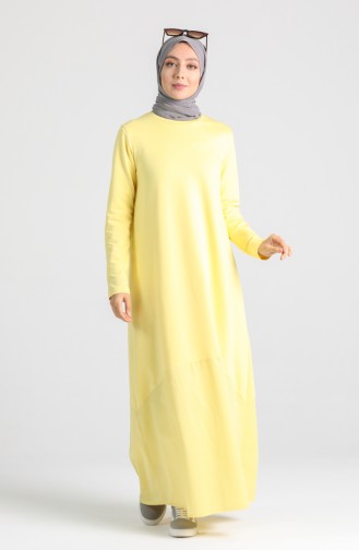 Robe Hijab Jaune 4640-01