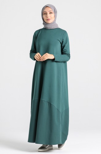فستان أخضر زمردي 4640-04
