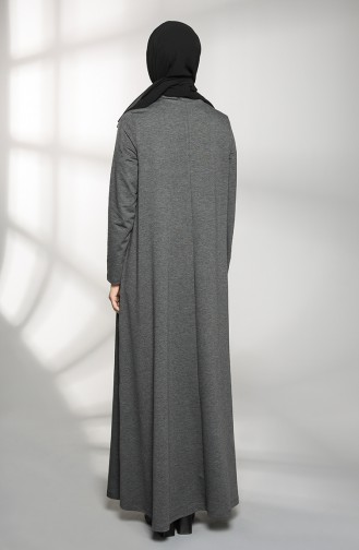 Anthrazit Hijab Kleider 88105-09