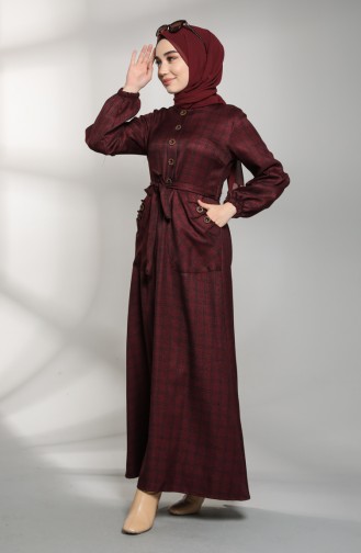 Robe Hijab Bordeaux 21K8169-09