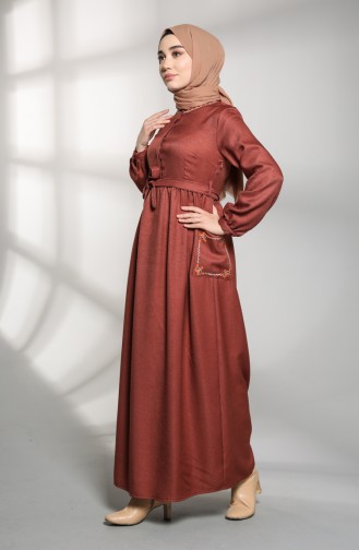 Robe Hijab Bordeaux 21K8175-07