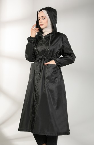 Black Trench Coats Models 2050-03