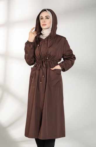 Trench Coat Couleur Brun 2050-04