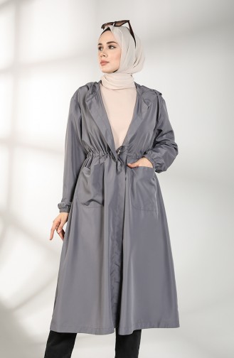 Gray Trench Coats Models 2051-04