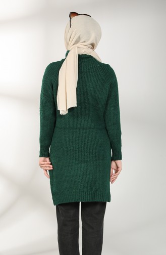 Knitwear Neck Tunic 3014-05 Emerald Green 3014-05