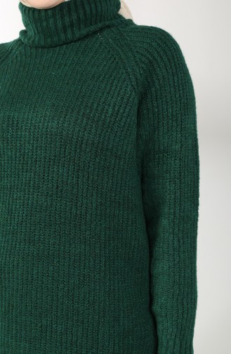 Knitwear Neck Tunic 3014-05 Emerald Green 3014-05