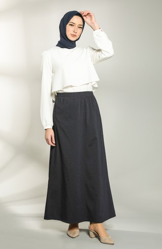 Navy Blue Skirt 4322EK-02