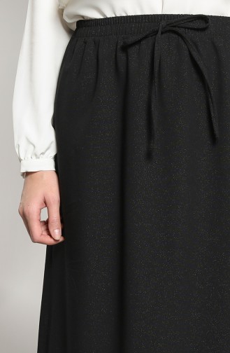 Elastic waist Skirt 4324etk-01 Black 4324ETK-01