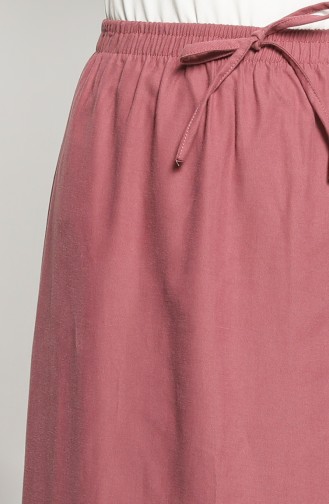 Elastic waist Skirt 4329etk-02 Dried Rose 4329ETK-02