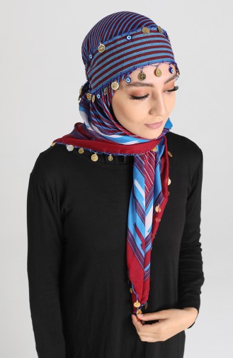 Blue Foulard 8-02