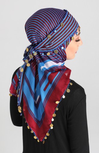 Blue Foulard 8-02