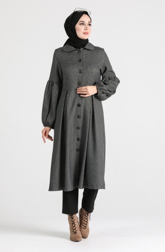 Bebe Collar Coat 1111-03 Gray 1111-03