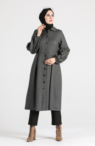 Bebe Collar Coat 1111-03 Gray 1111-03