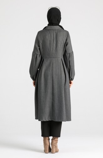 Bebe Collar Coat 1111-03 Gray 1111-03