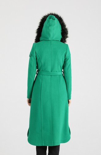 Fur Cachet Coat 4903-01 Emerald Green 4903-01