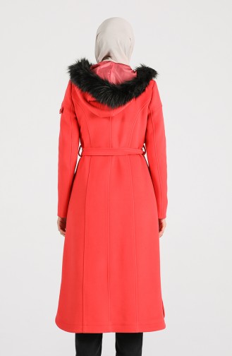 Fur Cachet Coat 4903-02 Coral 4903-02