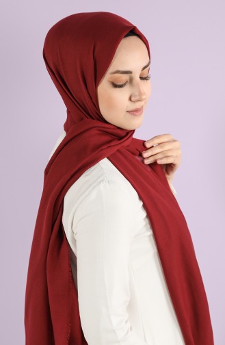 Düz Alisya Şal 15219-03 Bordo