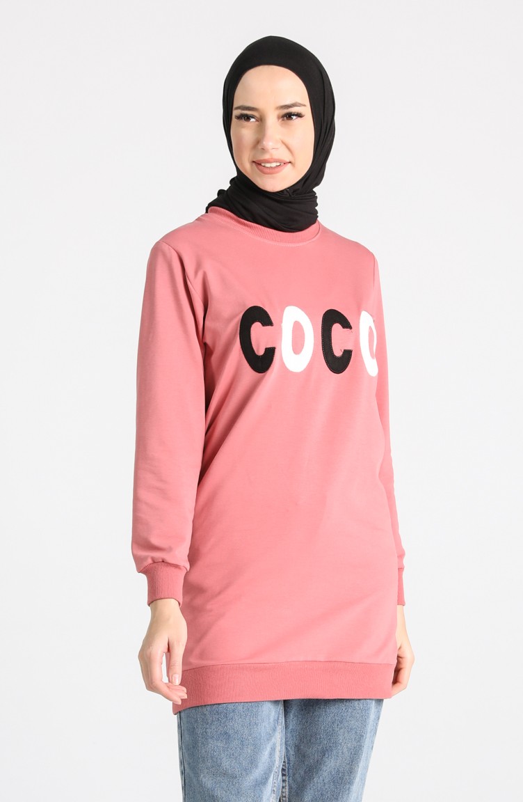 dusty rose sweatshirt