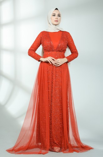 Sequined Evening Dress 5390-03 Tile 5390-03