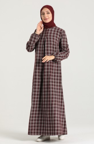 Robe Hijab Bordeaux 1435-03